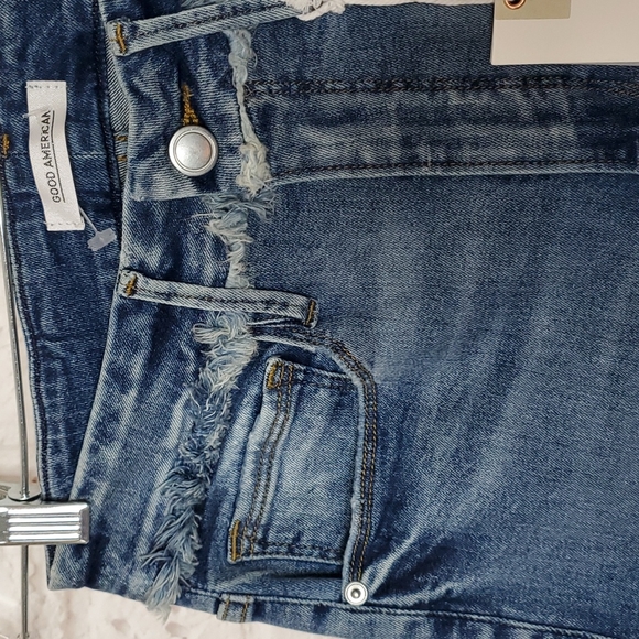 Good American Good Waist Frayed Waist Jeans - Picture 4 of 12